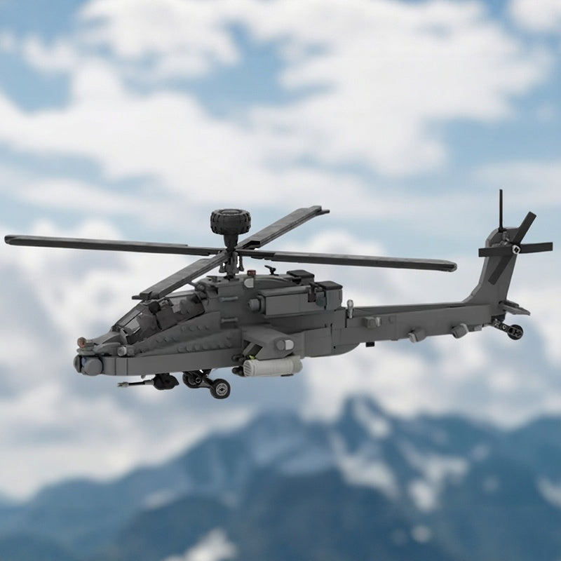 1:35 AH-64 Attack Helicopter MOC Building Kit - 5