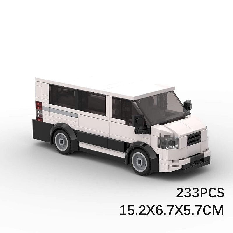 2020 City Passenger Transport Van MOC Building Kit | Vehicle Model - 6
