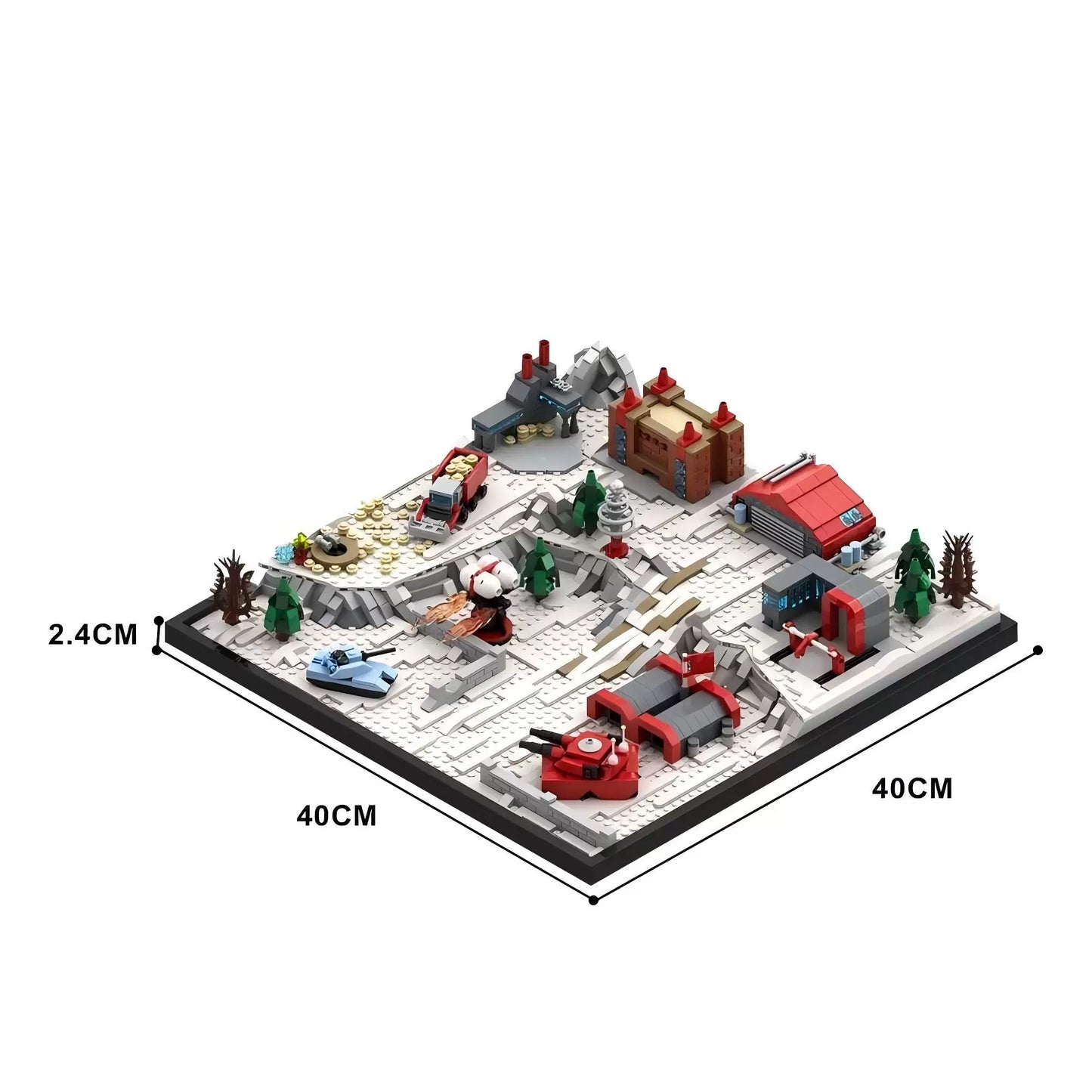 Soviet Command Base MOC Building Kit | Military Diorama Model