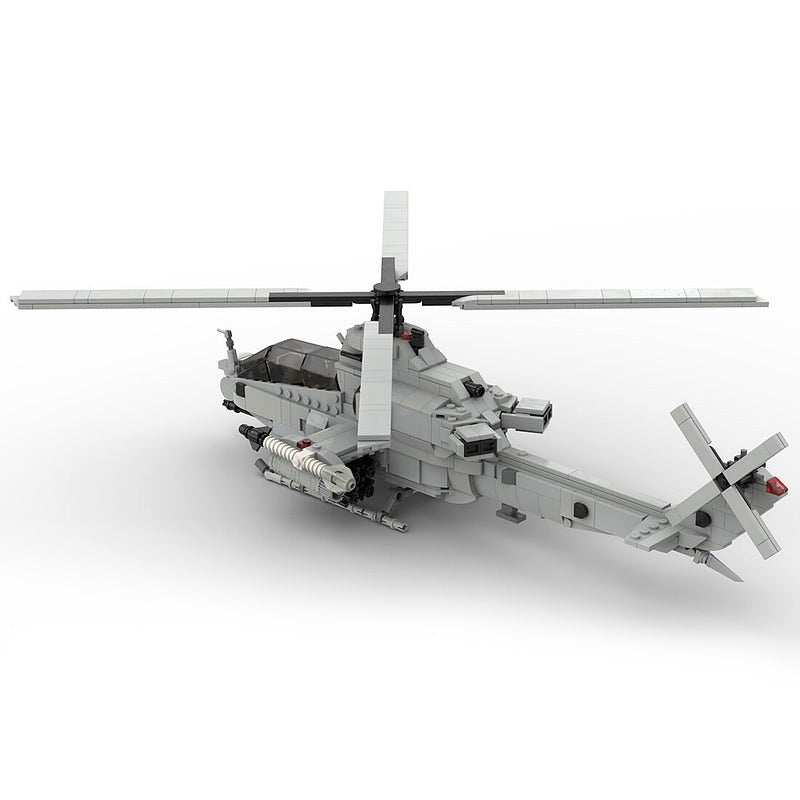 AH-1Z Viper Attack Helicopter MOC Building Kit | Military Aircraft Model - 5