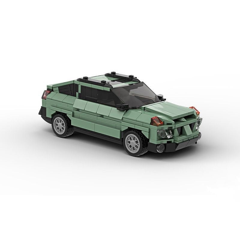 Albuquerque Chemistry Drama Sand Green SUV MOC Building Kit - 5