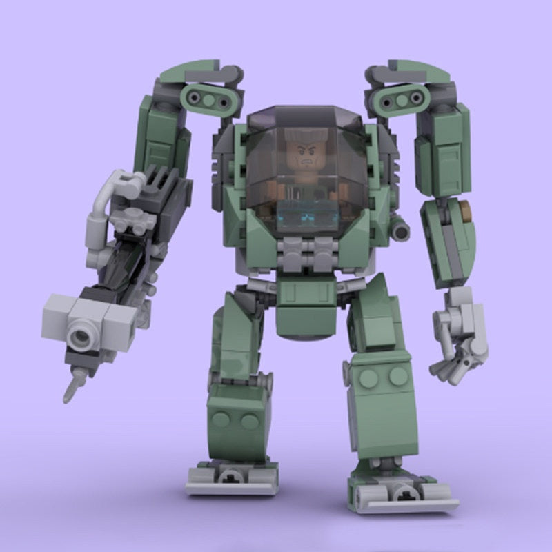 AMP Mecha Suit MOC Building Kit | Futuristic Armored Figure Model - 5