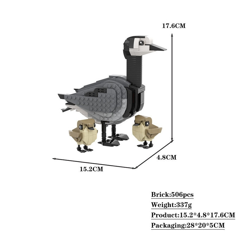 Barnacle Goose & Goslings MOC Building Kit - 4