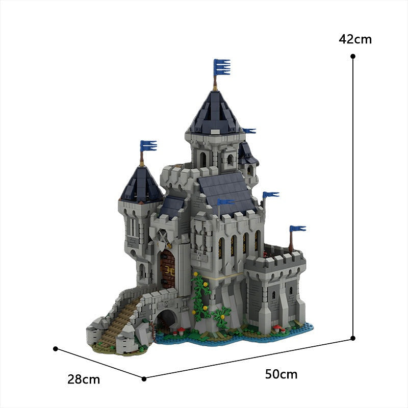 Black Falcon Knight's Castle MOC Building Kit | Medieval Fortress Model - 3