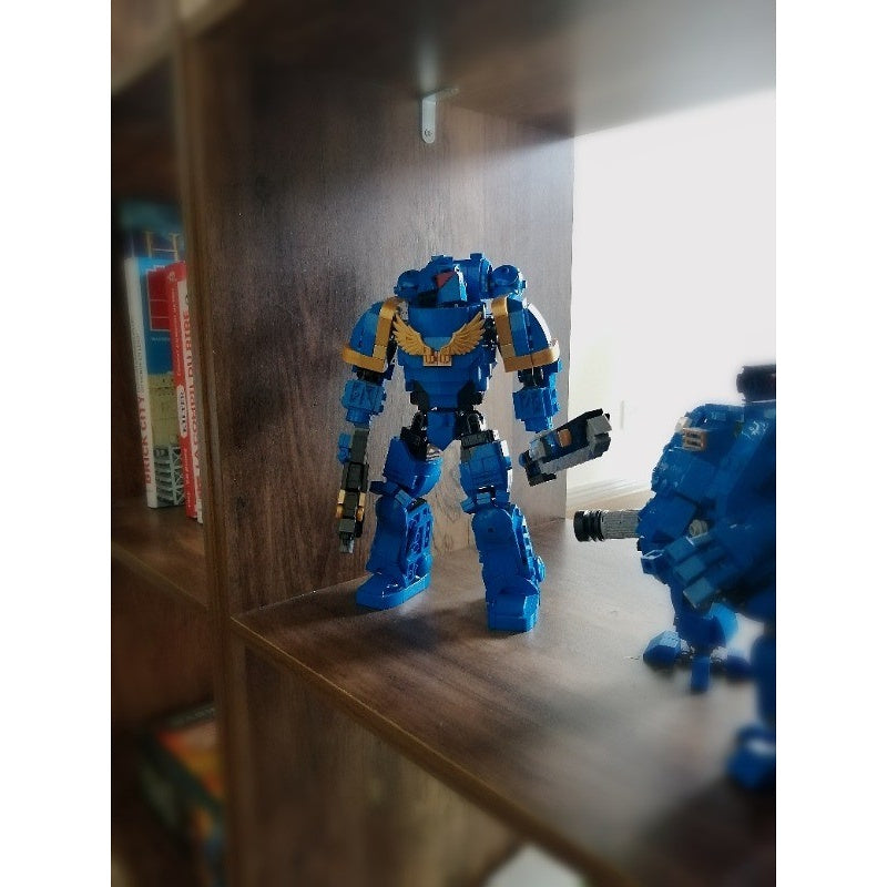 Blue Powered-Armor Assault Infantry Character MOC Building Kit - 5