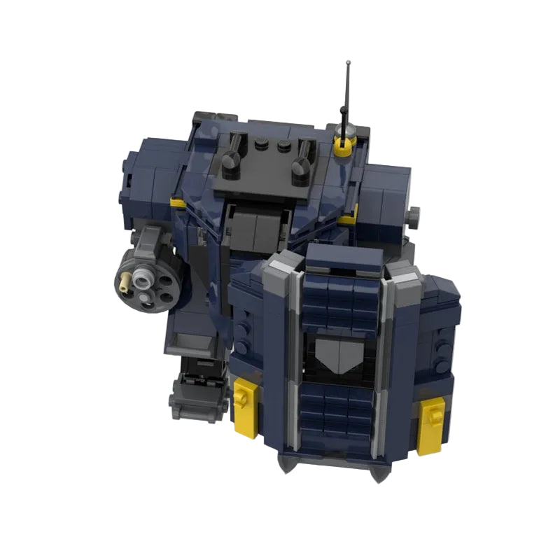 Breakthrough Shield & Rotary Cannon Combat Mech MOC Building Kit - 6