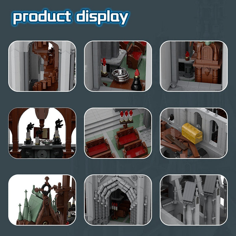 Cathedral of the Great Visage MOC Building Kit | Fantasy Architecture Model - 6