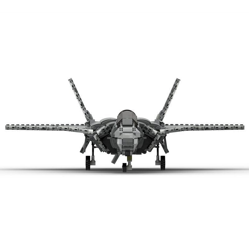 Chengdu J-20 Stealth Fighter MOC Building Kit 1:34 Scale Aircraft Model - 4