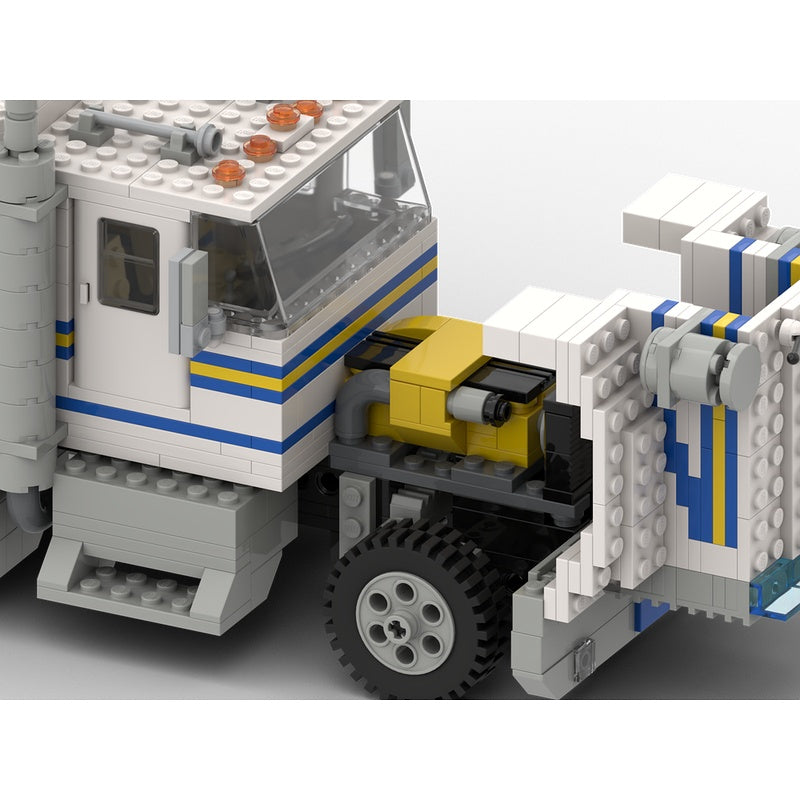 Classic 6x4 Cab-Over Highway Tractor MOC Building Kit - 5