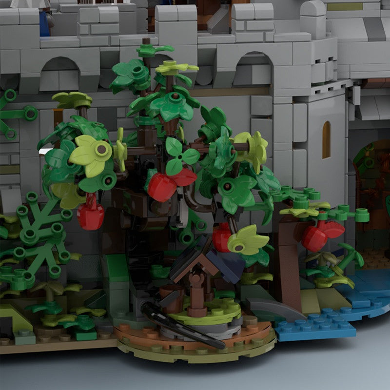 Classic Medieval Black Falcon Fortress Building Kit | Compatible MOC - 1