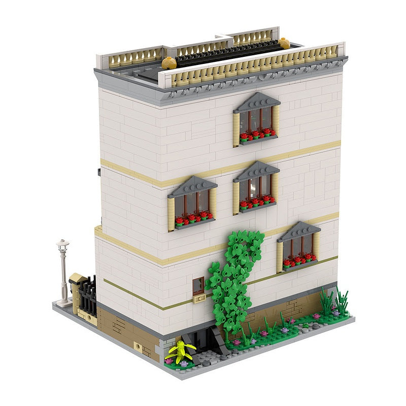 Classicism Villa MOC Building Kit | Elegant Historic Architecture Model - 6