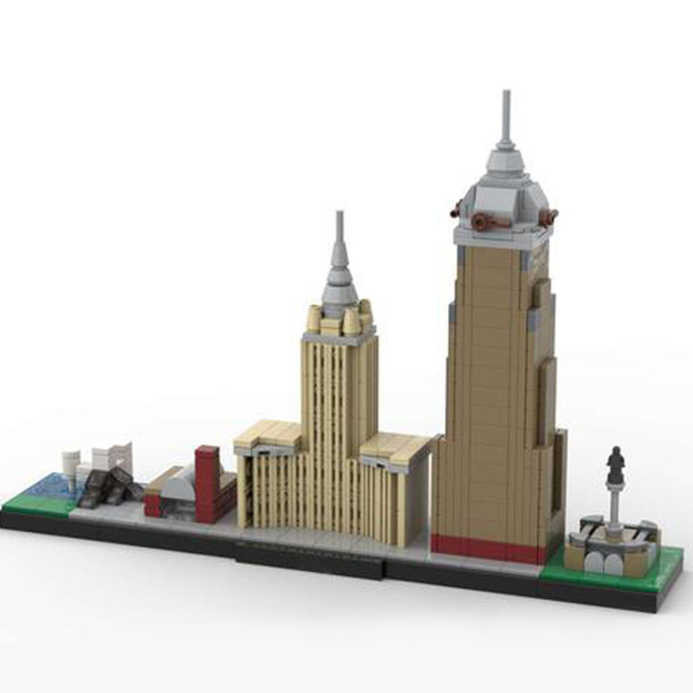 Cleveland Skyline Building Kit | LEGO-Compatible MOC - 2