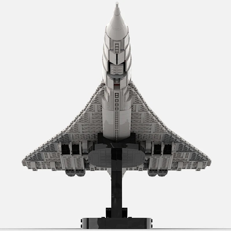 Concorde Tailless Aircraft MOC Building Kit | Supersonic Jet Model - 6