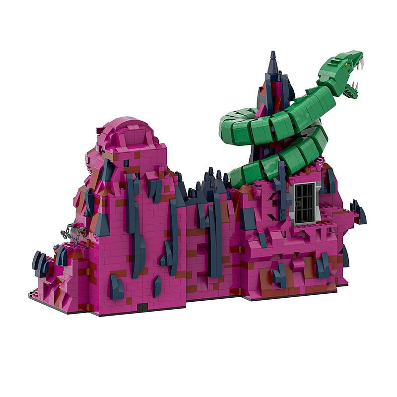 Dark Sorcerer Snake Mountain MOC Fantasy Building Kit - 6