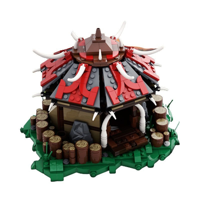 Fantasy Orc Barracks MOC Building Kit | Fantasy Architecture Model - 3