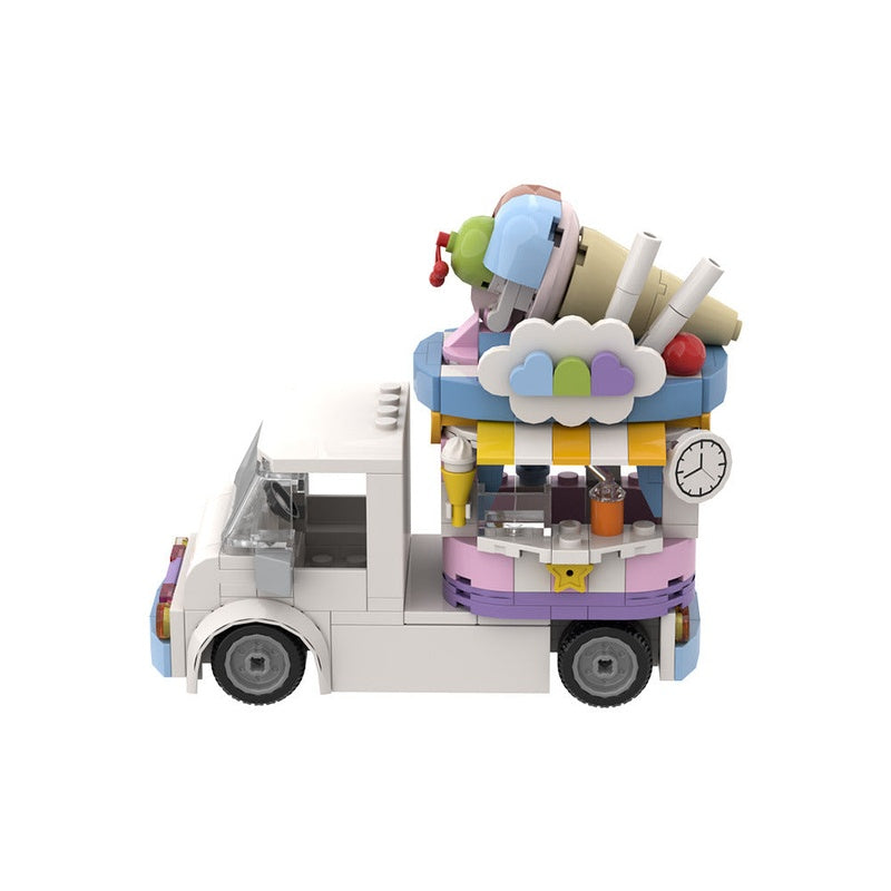 French Fries Truck MOC Building Kit | Street Food Vehicle Model - 5