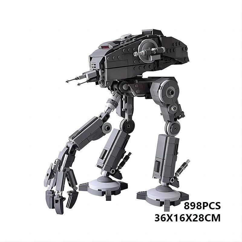 Galactic Urban Assault Tripod Walker MOC Building Kit | Sci-Fi Mecha Vehicle - 3