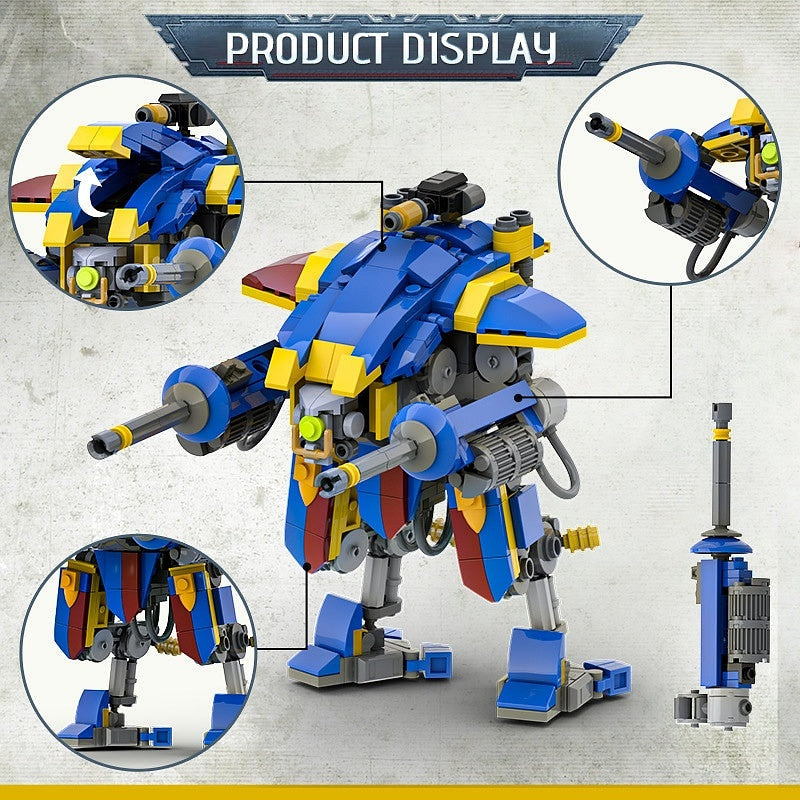 Grimdark Knight Mech Walker MOC Building Kit | Fantasy Robot Model - 6