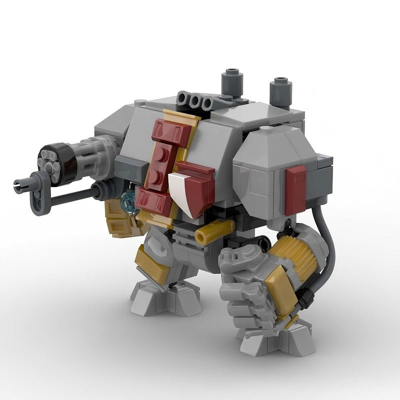 Grimdark Sacred Knight Mech Walker MOC Building Kit | Armored Robot Model - 5