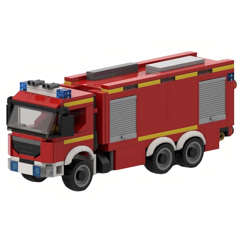 GTLF Heavy Fire Tanker Truck MOC Building Kit - 2