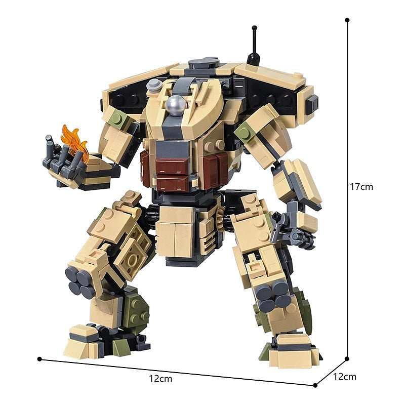 Heavy Flame Combat Titan Mecha MOC Building Kit | Sci-Fi Robot Model - 4