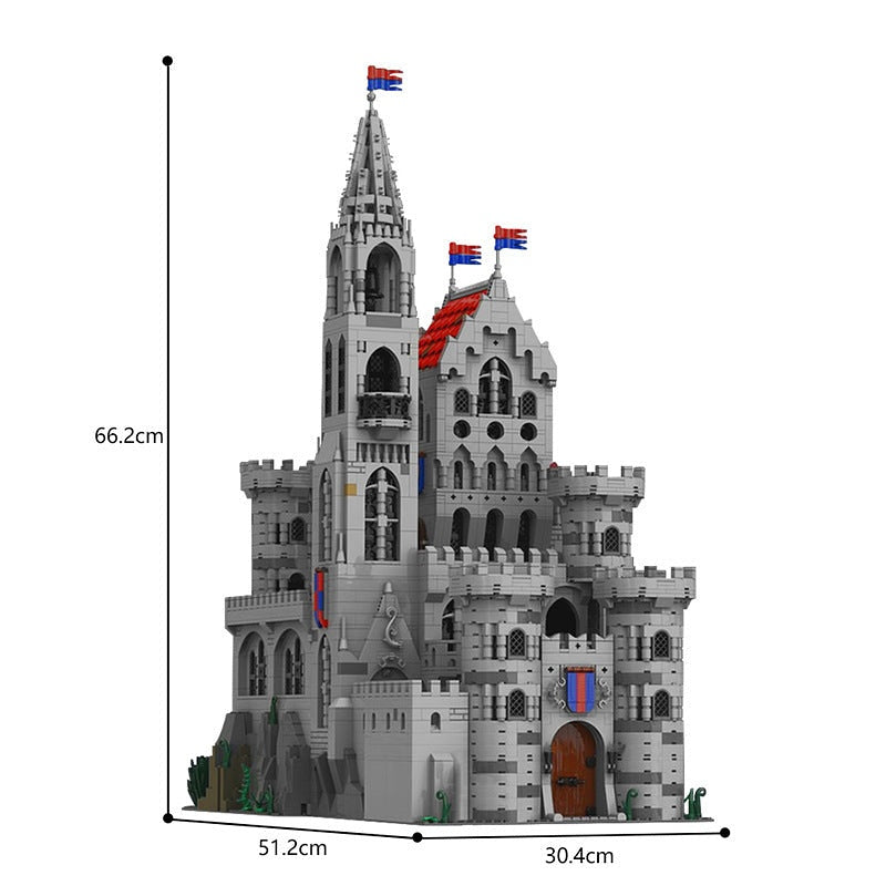 King's Castle MOC Building Kit | Medieval Royal Fortress Architecture - 5