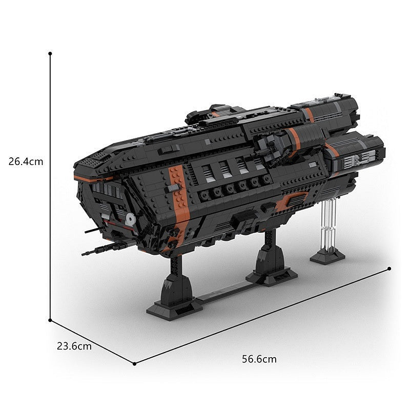 Martian Fleet Stealth Cruiser MOC Building Kit | Sci-Fi Spaceship - 5