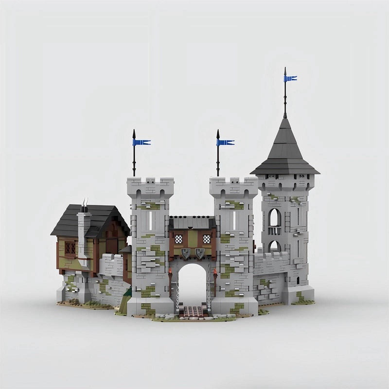Medieval Dark Eagle Knight Castle Building Kit | LEGO-Compatible MOC - 5