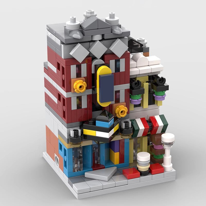 Mini Jazz Club MOC Modular Building Kit | Music Venue Architecture Model - 6