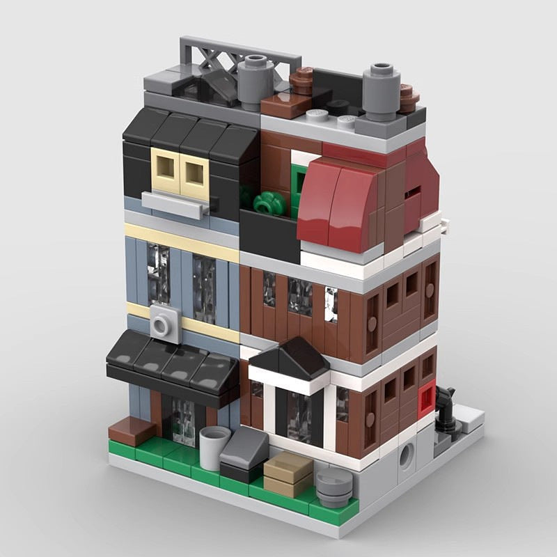 Mini Modular Pet Shop MOC Building Kit | City Storefront Architecture - 6