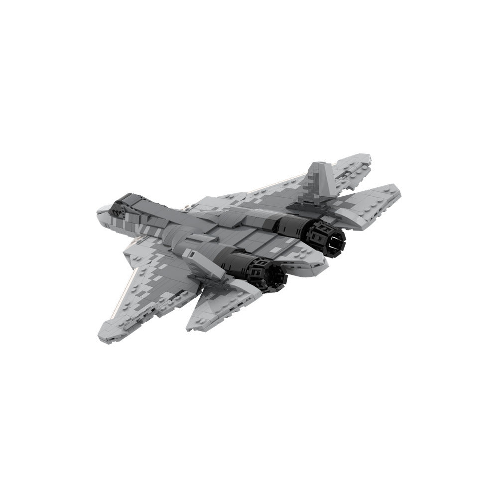 moc-186106 su-57 felon aircraft building set - 3