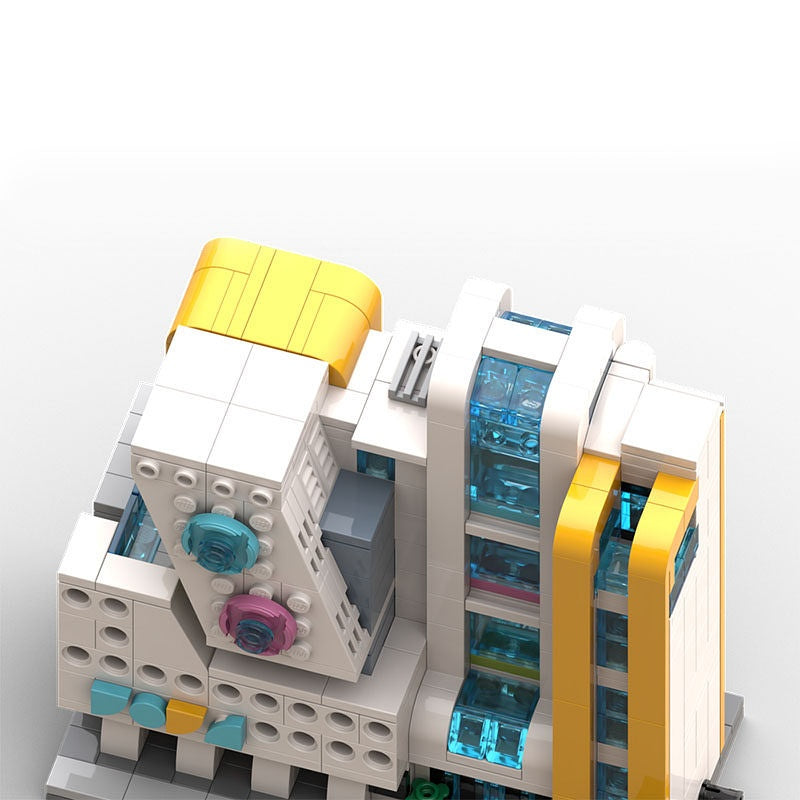 Modern Art Museum Modular Building Kit | LEGO-Compatible MOC - 8