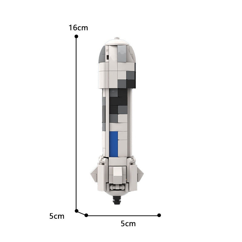 New Shepard Space Rocket MOC Building Kit | 1:110 Scale Model - 4
