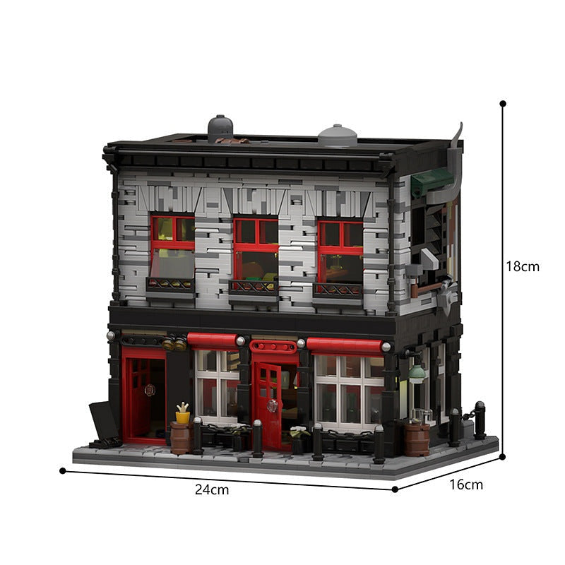 O'aken Barrel DramShop MOC Building Kit | Medieval Tavern Architecture - 5