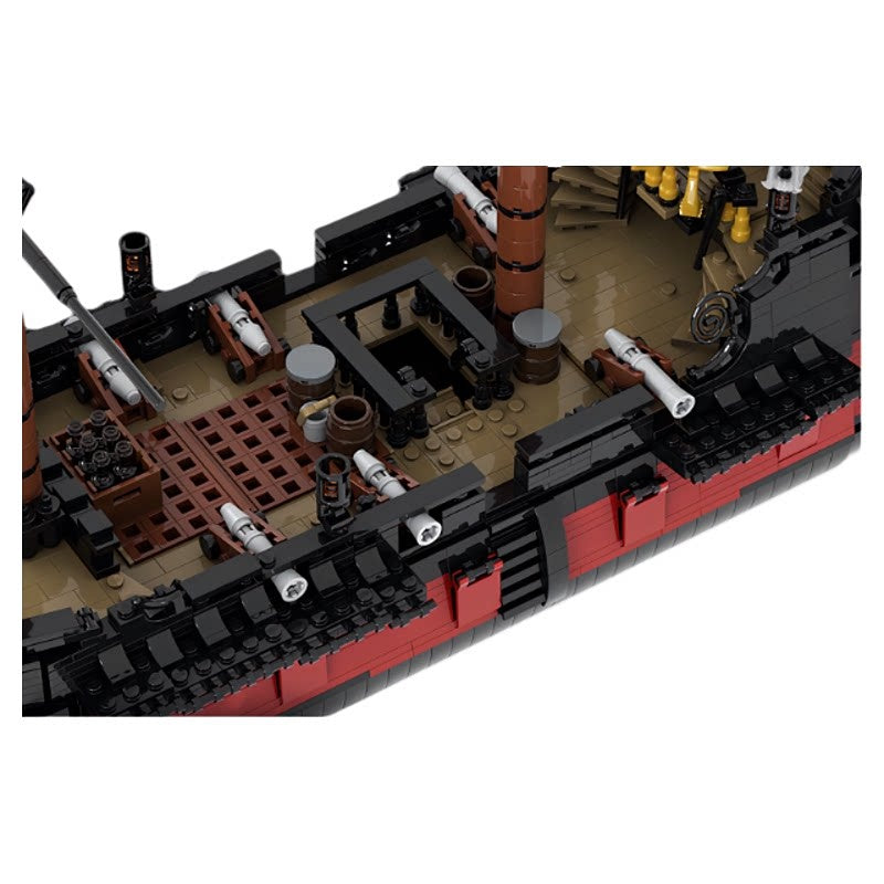 Queen Anne Pirate Ship MOC Building Kit | Historic Sailing Vessel - 5
