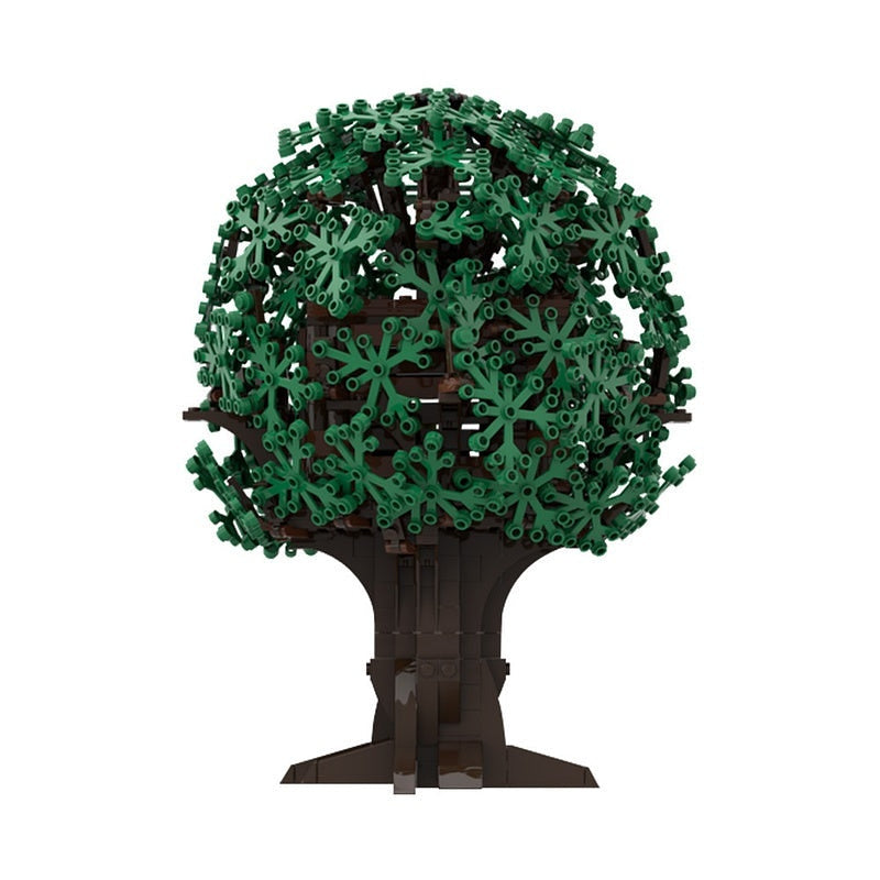 Retro Cartoon Backyard Treehouse MOC Building Kit | Cartoon Style Architecture - 7