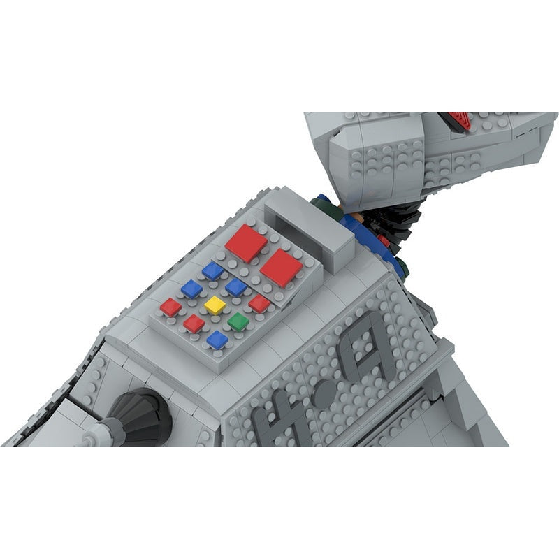 Retro Sci-Fi Robotic Hound MOC Building Kit | Mechanical Creature Model - 5