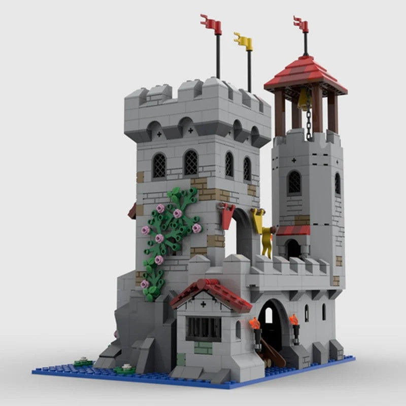 Riverside Fortress Outpost MOC Medieval Castle Building Kit - 4
