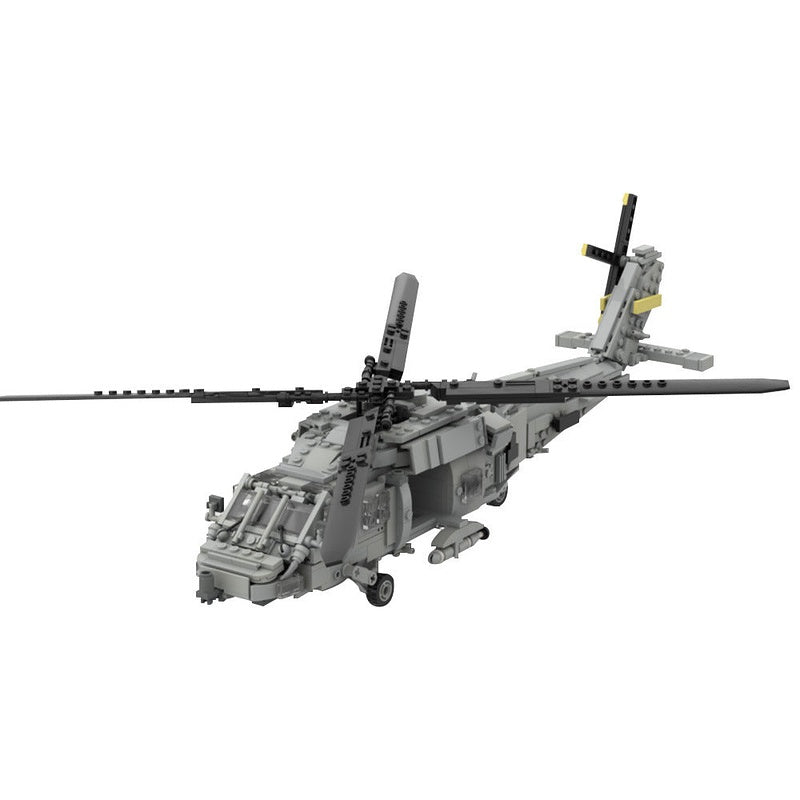 SH-60 Seahawk Rescue Helicopter MOC Building Kit | Aviation Model - 5