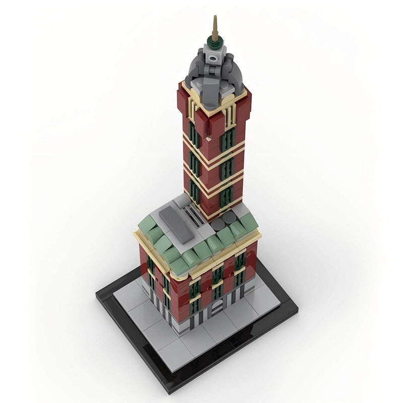 Singer Building 1:800 Scale Micro Skyscraper Building Kit | LEGO-Compatible MOC - 4