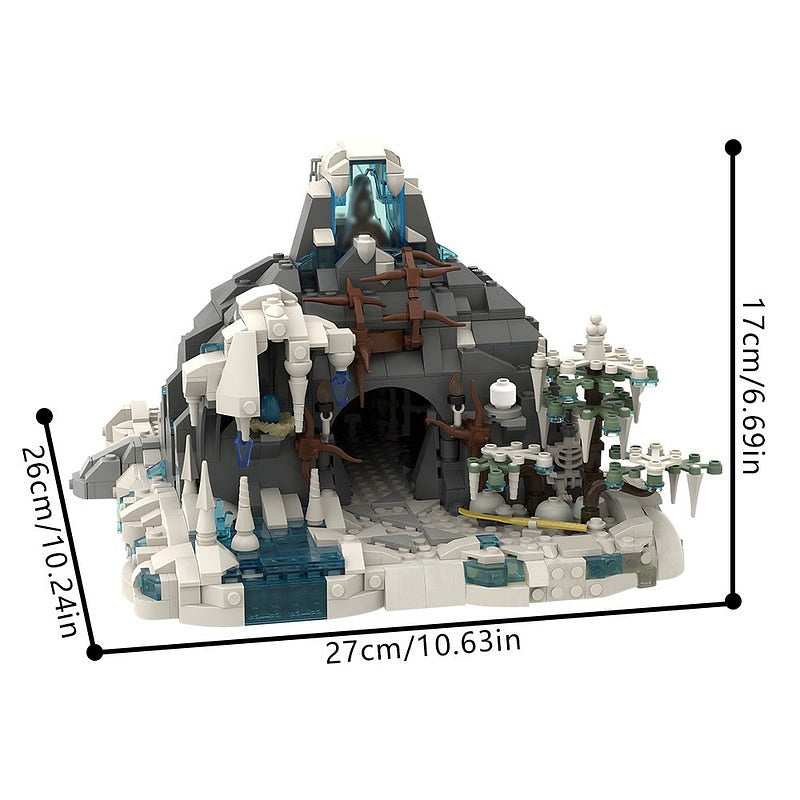 Snow Troll Cave Fantasy Mountain MOC Building Kit - 5