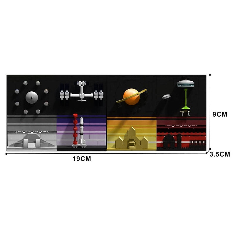 Space Exploration Postcards MOC Space Diorama Building Kit - 3