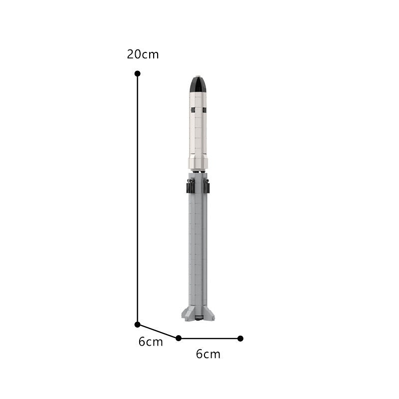Starships And Super Heavy Rocket MOC Building Kit | Spacecraft Model - 5