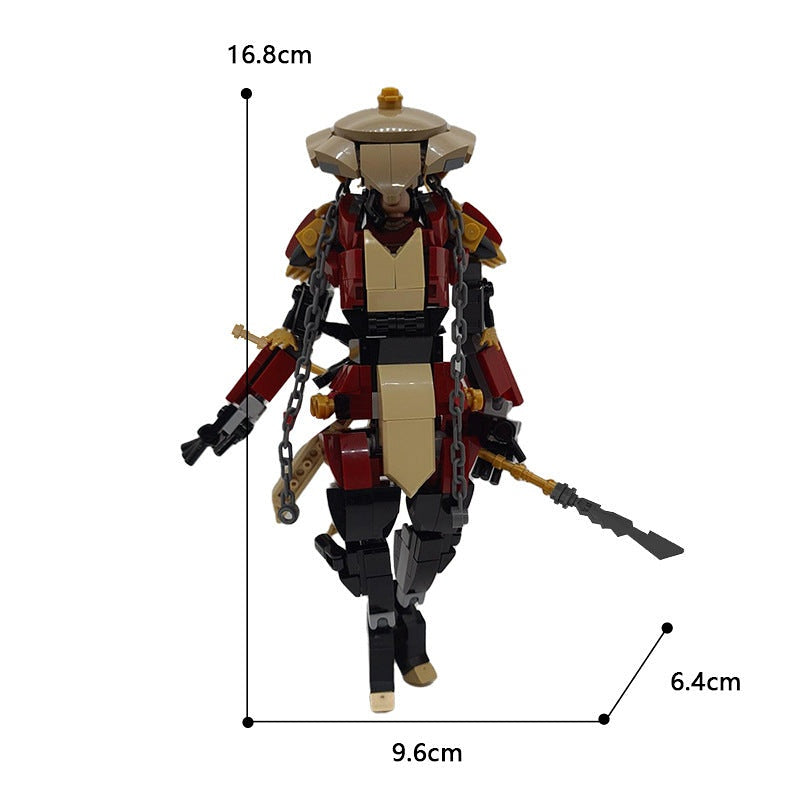 Stealth Samurai MOC Building Kit | Japanese Warrior Character Figure - 4