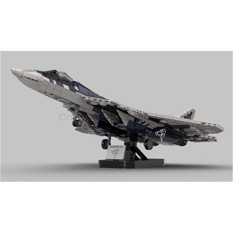 Su-57 Stealth Fighter 1:35 Scale MOC Building Kit - 5