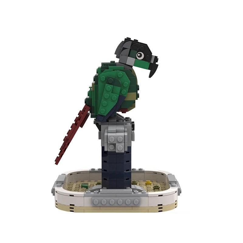 Sun Conure MOC Building Kit | 2-in-1 Parrot Bird Display Model - 6