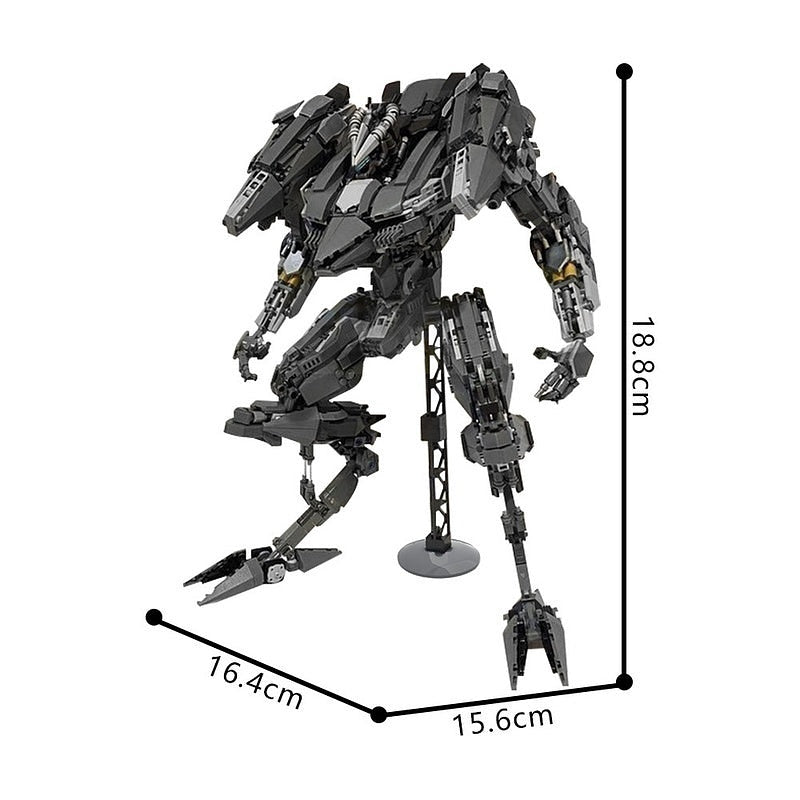 Swordfish Sci-Fi Mecha Robot MOC Building Kit - 4