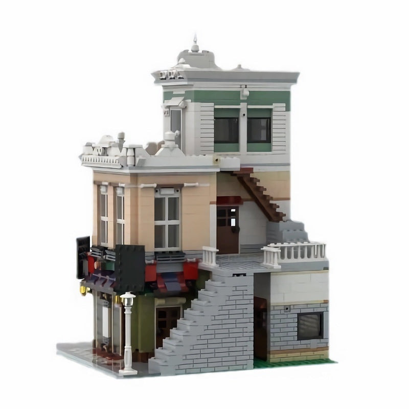 The Office & NoodleShop MOC Modular Building Kit | Urban Street Architecture - 4