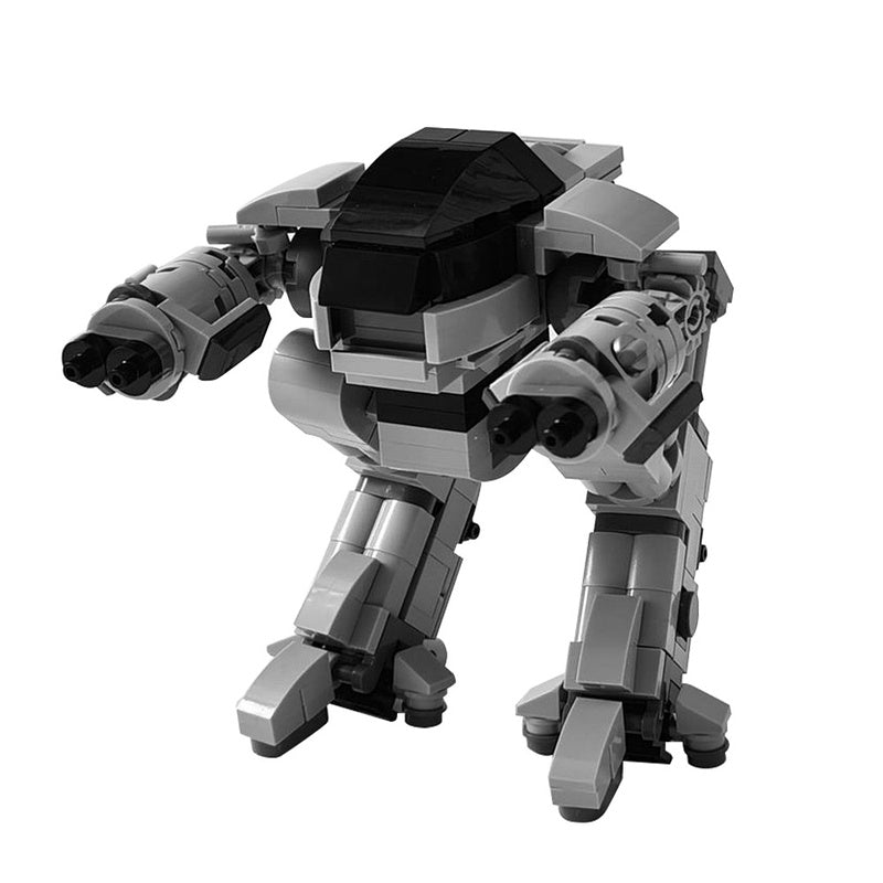 Twin-Cannon Heavy Mech MOC Building Kit | Bipedal Mechanical Figure - 5