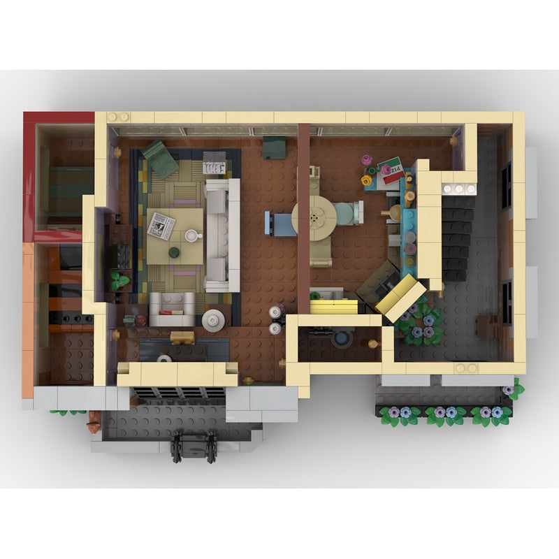 Urban Café & Apartment Modular MOC Building Kit - 7